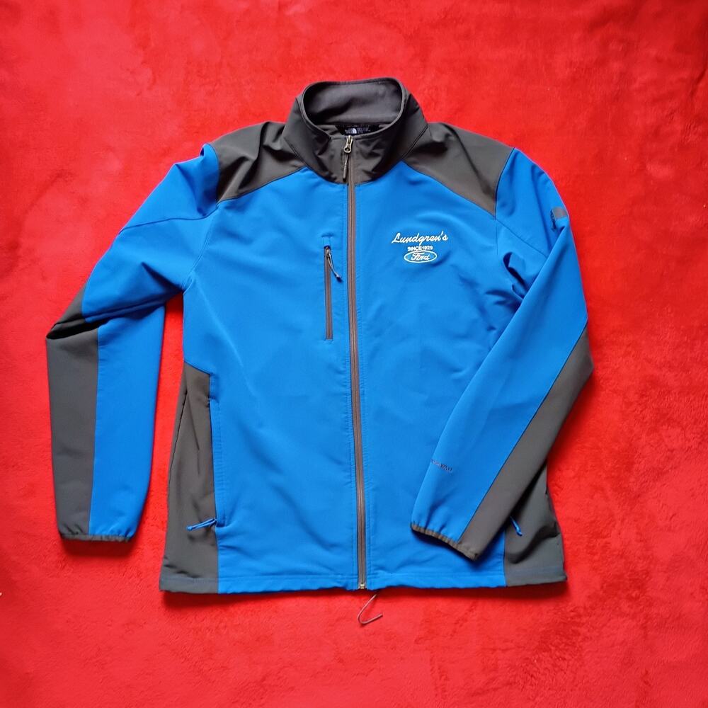 The North Face WindWall Jacket Mens XL Blue Fleece Softshell Zip Pockets Ford